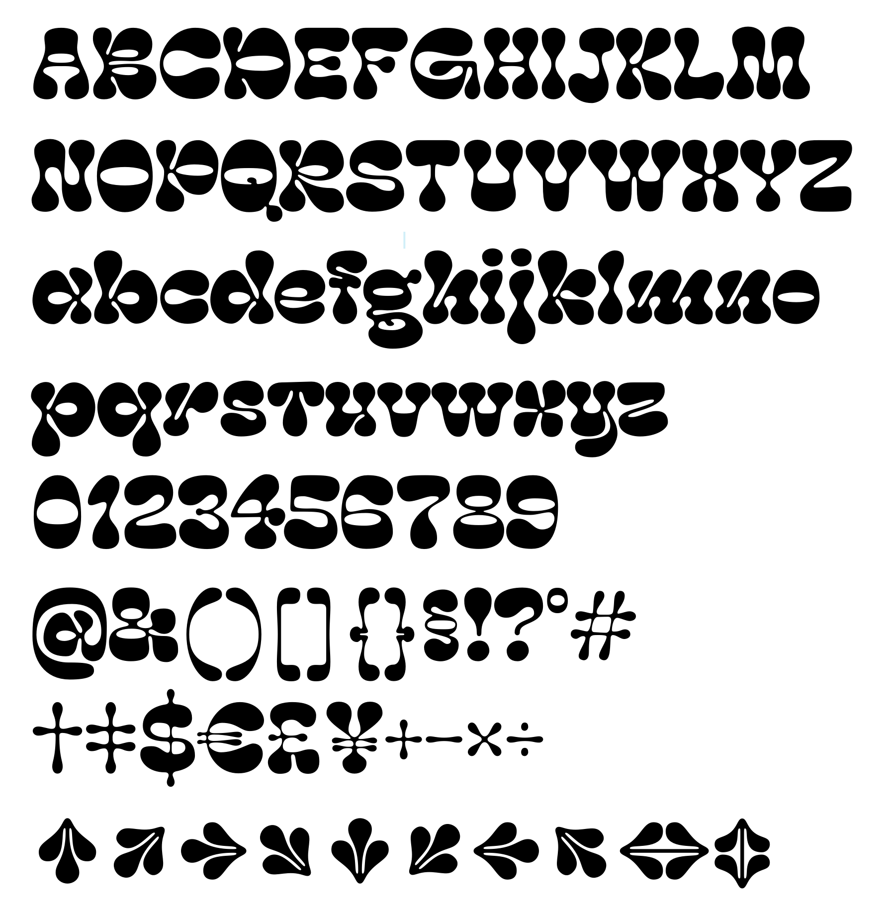 some glyphs of Monogaga Heavyyy